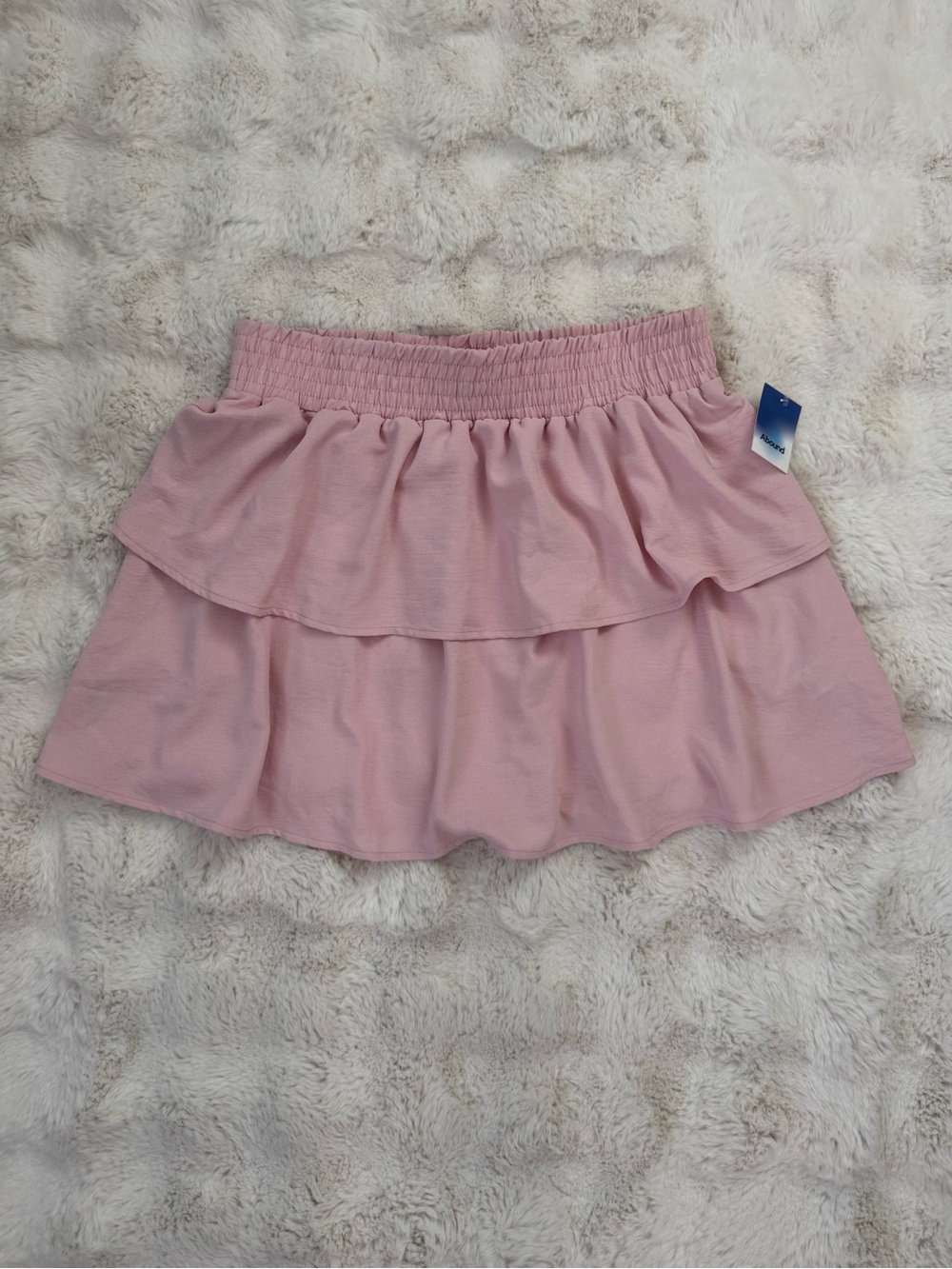 Abound Pink Tiered Ruffle Mini Skirt size L